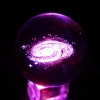 Quả cầu thủy tinh Thiên hà  8cm đế đèn LED - anh 3