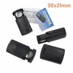 Kính lúp trượt mini có đèn LED bỏ túi phóng đại 30 lần thân nhựa AC30