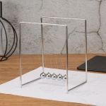 Con lắc Newton HARWIN khung thép size lớn 13x13x17 cm - Bóng thép 1.5 cm
